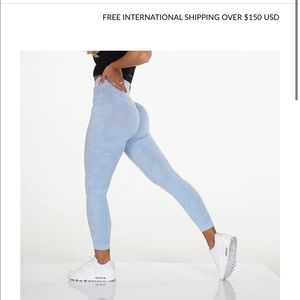 NVGTN Icy Blue Camo Seamless Leggings